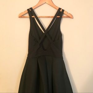 Express mesh skirt cocktail dress